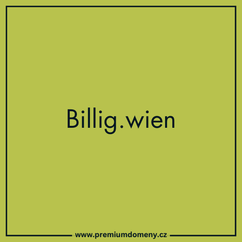 Doména Billig.wien